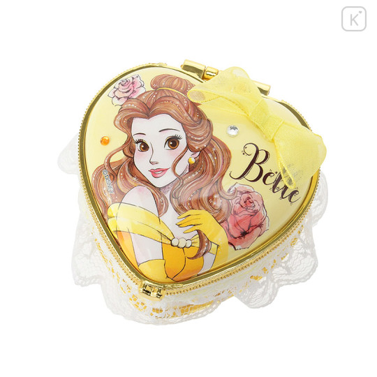 Japan Disney Store Notepad Memo Mirror Jewelry Box - Princess Heart Belle - 2