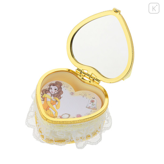 Japan Disney Store Notepad Memo Mirror Jewelry Box - Princess Heart Belle - 4