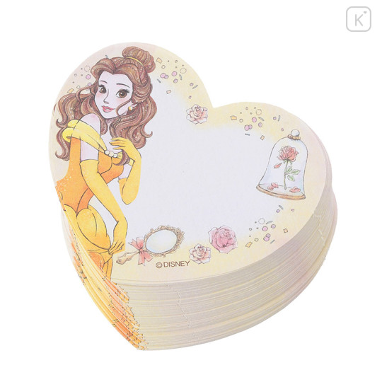 Japan Disney Store Notepad Memo Mirror Jewelry Box - Princess Heart Belle - 5