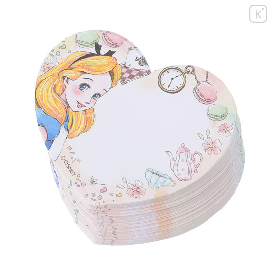 Japan Disney Store Notepad Memo Mirror Jewelry Box - Heart Alice in the Wonderland - 5