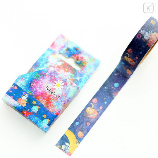 Japanese Washi Masking Tape - Cats in Space - 1