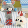 Japan Hamanaka Wool Needle Felting Kit - Mouse and Seal Circus Pair - 1