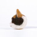Japan Hamanaka Wool Needle Felting Kit - Realistic Calico Cat - 2