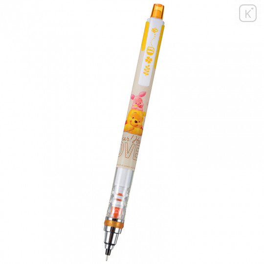 Japan Disney Uni Kuru Toga Auto Lead Rotation 0.5mm Mechanical Pencil - Winnie the Pooh & Piglet Best Friend - 1