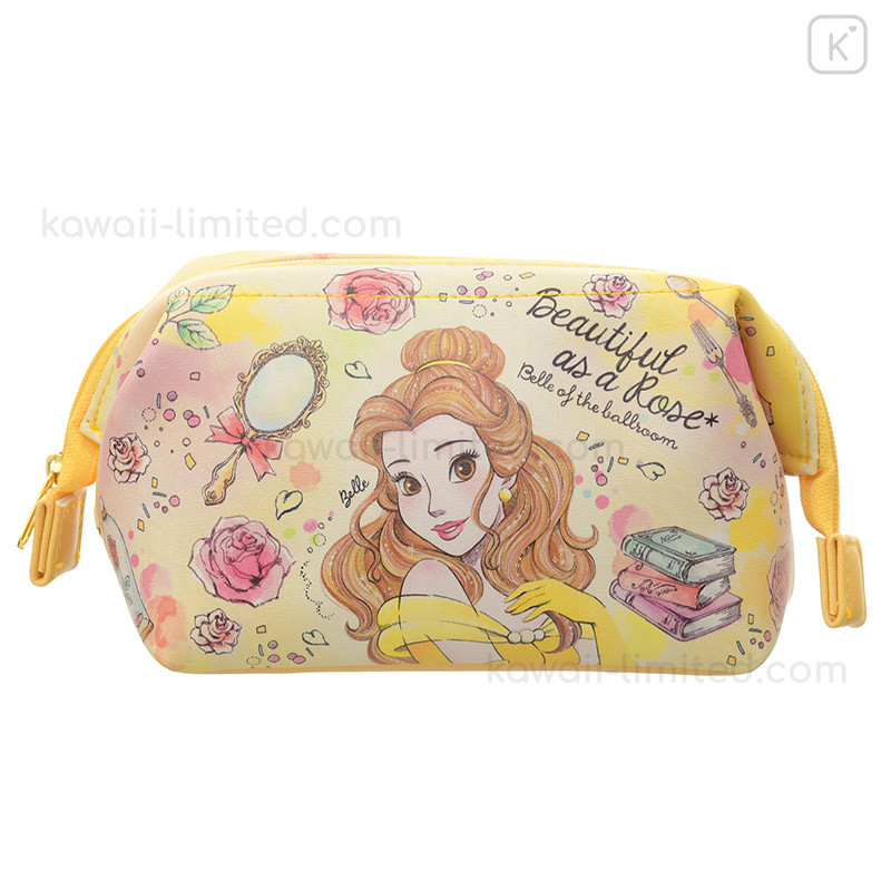 høflighed lava Bevise Japan Disney Pouch Makeup Bag Pencil Case - Beauty & the Beast Princess  Belle (M) | Kawaii Limited