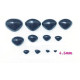 Black Safety Nose Screw Nose - 4.5mm