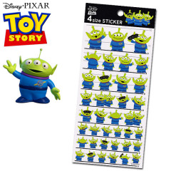 Japan Disney 4 Size Sticker - Toy Story Little Green Men Alien