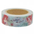 Japan Disney Washi Paper Masking Tape - Water Color Princess Mermaid Ariel Shiny Dream - 2