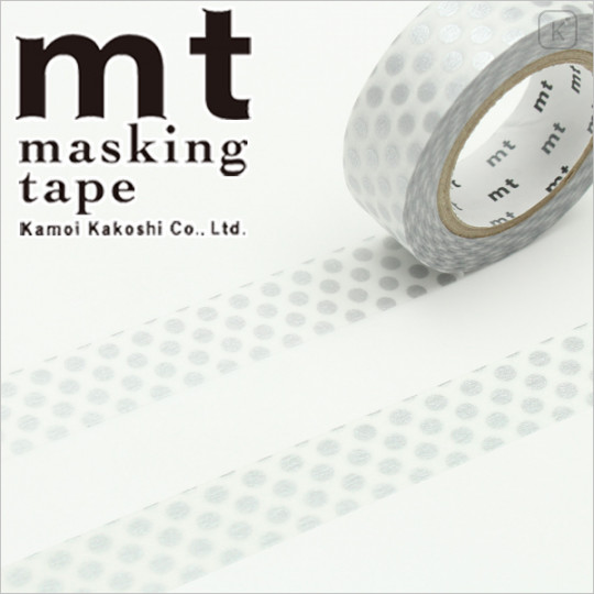Japan MT Washi Masking Tape - Dot Silver - 1