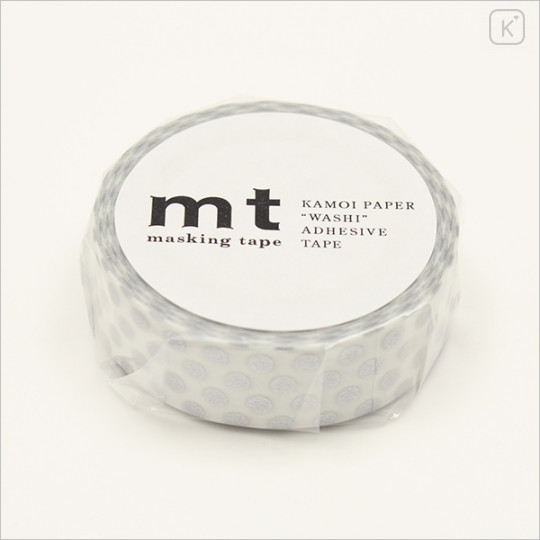 Japan MT Washi Masking Tape - Dot Silver - 2