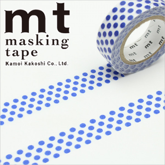 Japan MT Washi Masking Tape - Dot Night Blue - 1