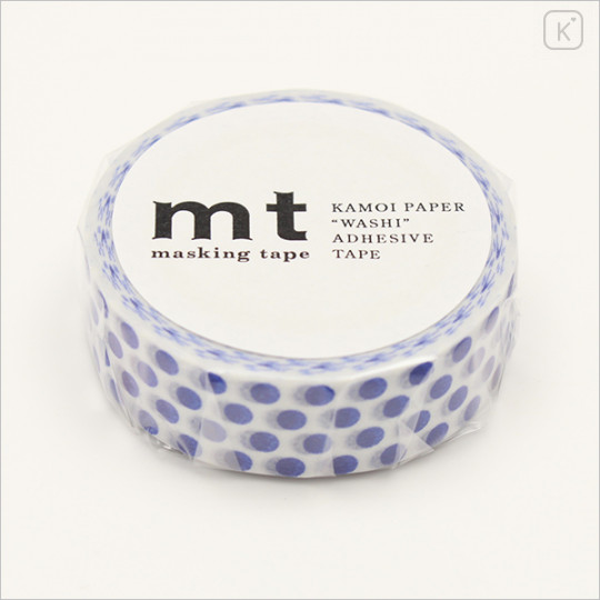 Japan MT Washi Masking Tape - Dot Night Blue - 2