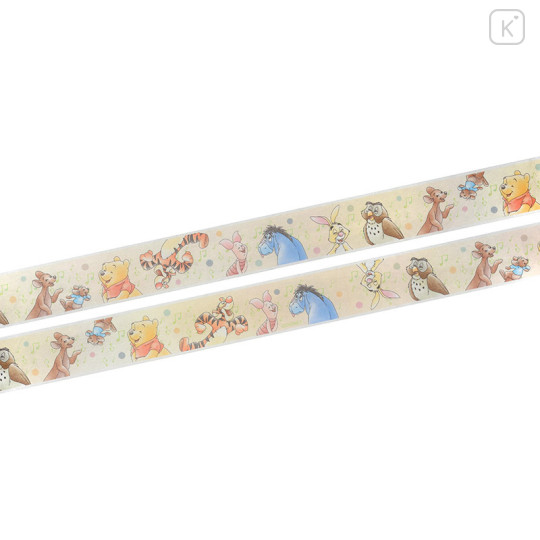 Japan Disney Store Washi Paper Masking Tape - Winnie the Pooh & Friends good laugh - 3