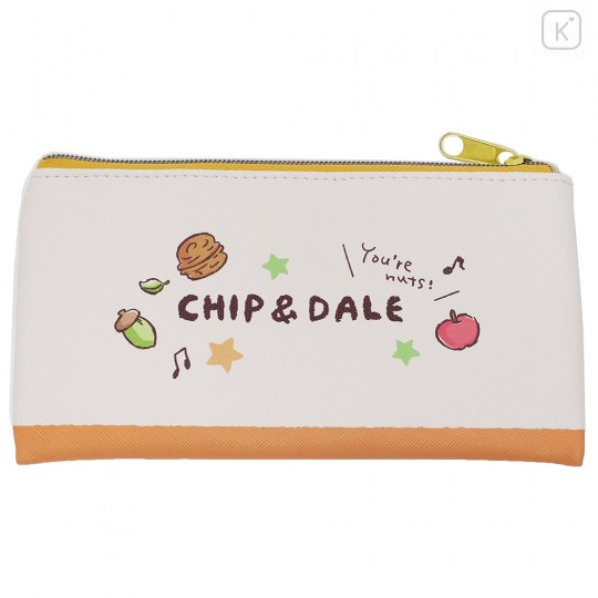 Japan Disney Pouch Makeup Bag Pencil Case - Chip & Dale Double Trouble - 4
