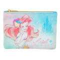 Japan Disney Store Zipper Pouch Coin Wallet & Pocket Tissue Holder - Ariel Pearl - 1