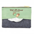 Japan Disney Store Zipper Pouch Coin Wallet & Pocket Tissue Holder - Chip & Dale Hug & Smile - 3