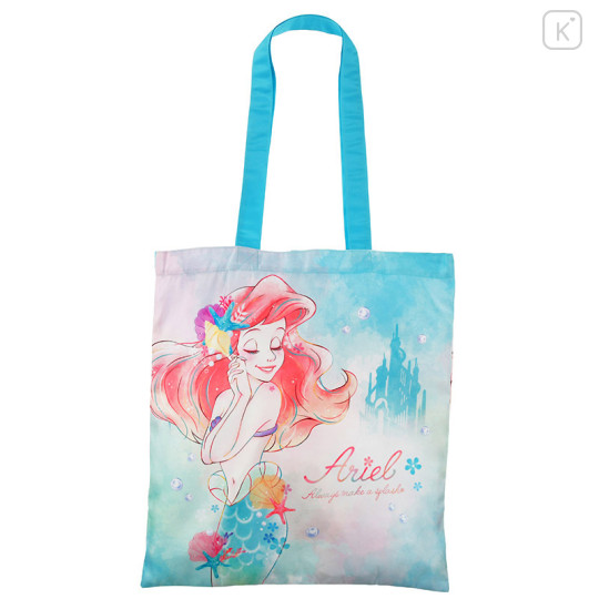 Japan Disney Store Eco Shopping Bag - Princess Ariel Pearl - 1