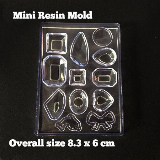 Mini Soft Mold - Jewelry - DIY Decoden Clay UV Resin Flexible Reusable - 1