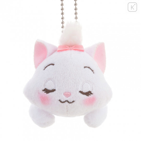Japan Disney Store Medium Plush Keychain - Sleeping Marie Cat - 2