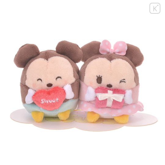 Japan Disney Store Ufufy Mini Plush (S) - Mickey & Minnie × Valentines 2018 - 1