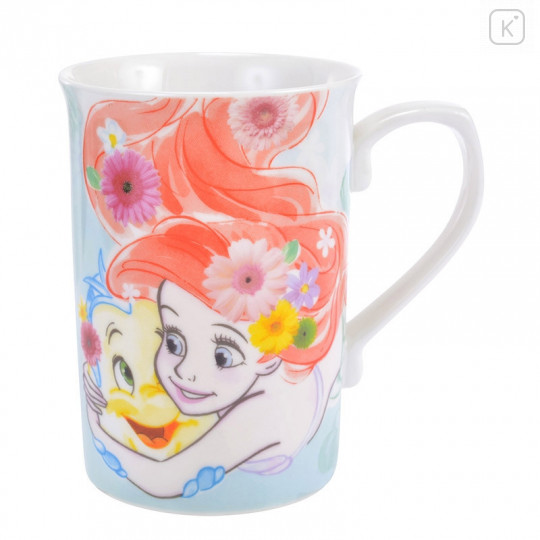 Japan Disney Princess Ceramic Mug - Little Mermaid Ariel - 1