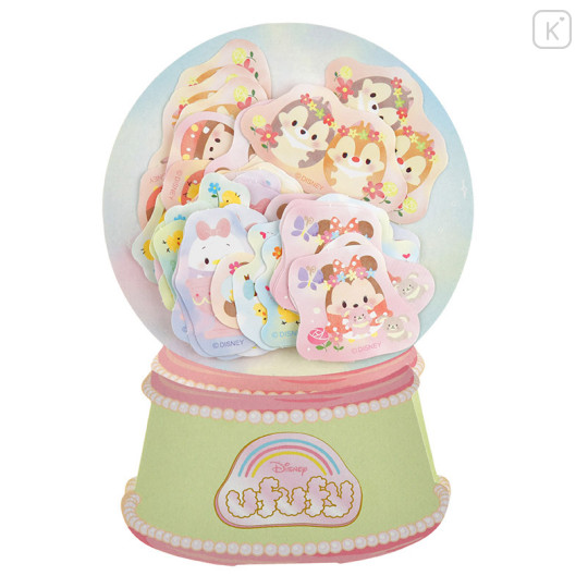 Japan Disney Store Sticker - Ufufy Snow Globe Mickey & Friends - 1