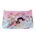 Japan Disney Store Pen Case Pencil Bag Cosmetic Makeup Pouch - Mermaid Ariel Happy with Prince - 3