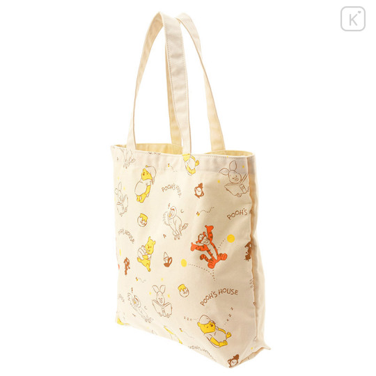 Japan Disney Store Cotton Tote Bag - Winnie the Pooh Bear & Friends - 2