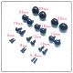 Black Safety Eyes (Screw) - 10mm