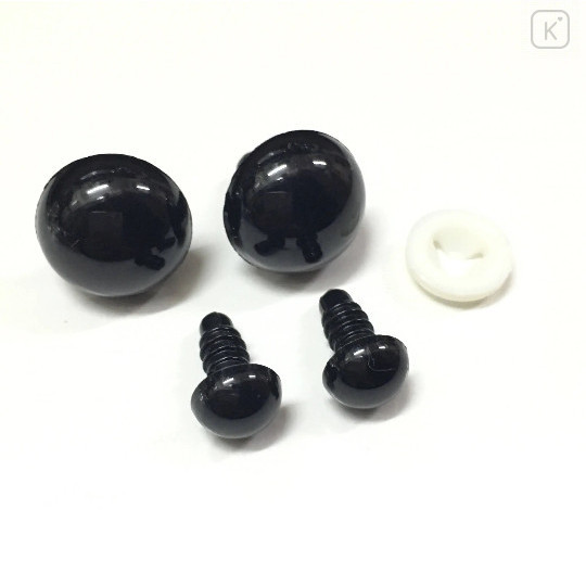 12mm Black safety eyes - 10 PAIR – 3amgracedesigns