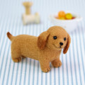 Japan Hamanaka Aclaine Needle Felting Kit - Miniature Dachshund Dog - 1