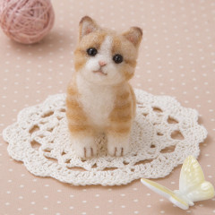 Japan Hamanaka Aclaine Needle Felting Kit - Tabby Kitty