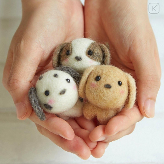 Japan Hamanaka Wool Needle Felting Kit - Cute Puppy Buddy - 2