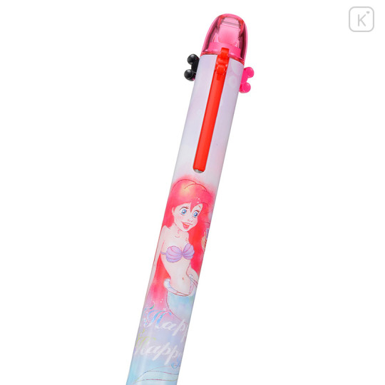 Japan Disney Store Hi-Tec-C Coleto 3 Color Multi Gel Pen - Little Mermaid Ariel Girly - 3