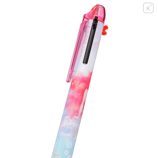 Japan Disney Store Hi-Tec-C Coleto 3 Color Multi Gel Pen - Little Mermaid Ariel Girly - 4