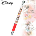 Japan Disney Mechanical Pencil - Mickey Mouse & Minnie Mouse Red - 1