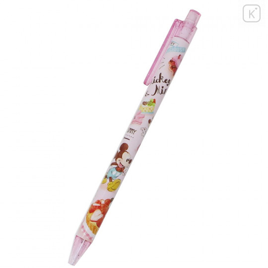 Japan Disney Mechanical Pencil - Mickey Mouse & Minnie Mouse Yummy Time - 2