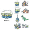 Japan Disney Masking Seal Flake Sticker - Toy Story Little Green Men Alien - 2