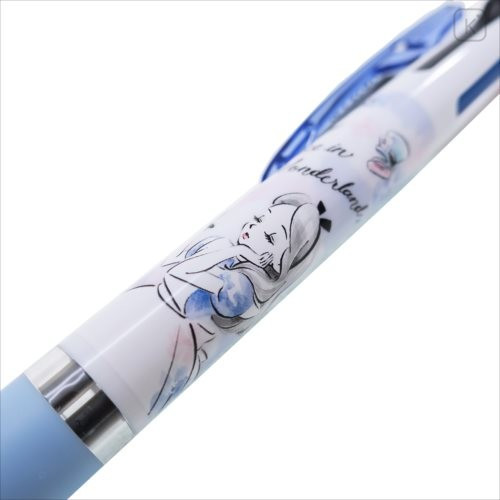 Japan Disney Jetstream 3 Color Multi Ballpoint Pen - Alice in the Wonderland White - 3