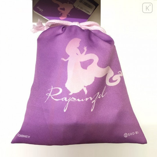 Japan Disney Drawstring Bag - Princess Rapunzel & Flower - 2