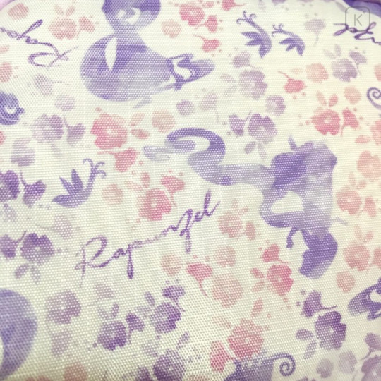 Japan Disney Pouch Makeup Bag - Princess Rapunzel & Floral - 2