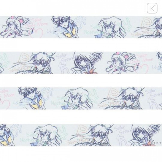Japan Sailor Moon Washi Paper Masking Tape - Painting Chibi Moon Uranus Neptune Saturn - 2