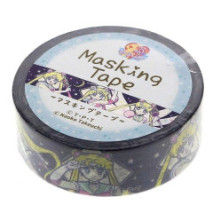 Japan Sailor Moon Washi Paper Masking Tape - Navy Rabbit