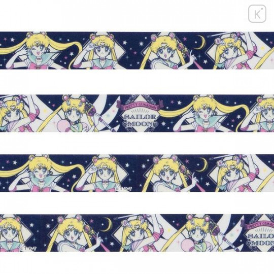 Japan Sailor Moon Washi Paper Masking Tape - Navy Rabbit - 2