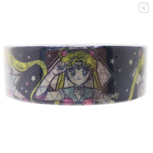 Japan Sailor Moon Washi Paper Masking Tape - Navy Rabbit - 5