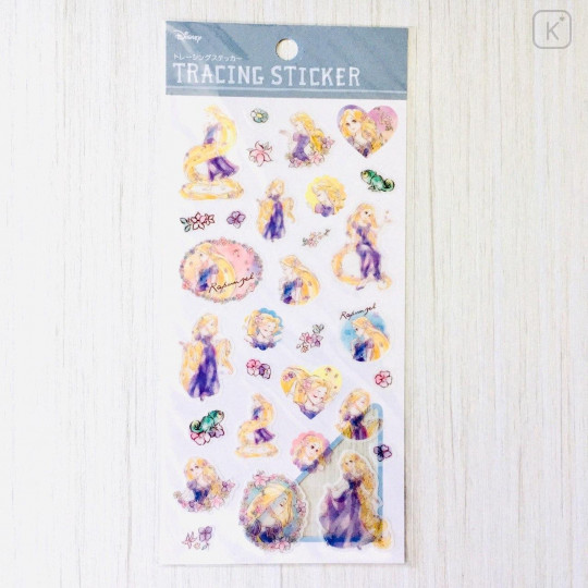 Japan Disney Sticker - Tangled Rapunzel Tracing Sticker - 1