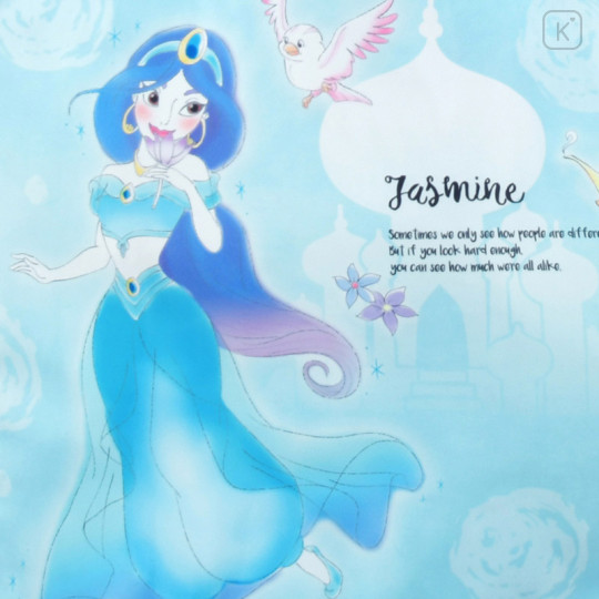 Japan Disney Store Eco Shopping Bag - Princess Jasmine Blue - 3