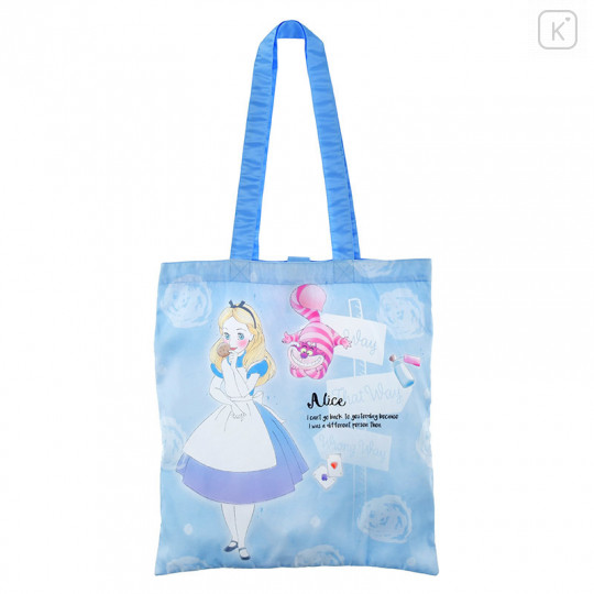 Japan Disney Store Eco Shopping Bag - Alice in the Wonderland Blue - 1
