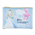 Japan Disney Store Zipper Pouch Coin Wallet & Pocket Tissue Holder - Alice Charming Blue - 1