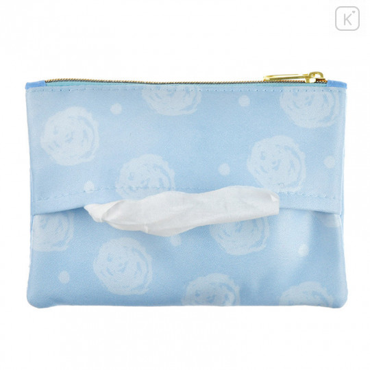 Japan Disney Store Zipper Pouch Coin Wallet & Pocket Tissue Holder - Alice Charming Blue - 3